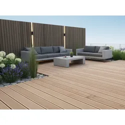 Kanadische Douglasie Terrassendielen, 27x143 mm, KD, fein/fein
