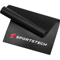 Sportstech Bodenschutzmatte mittelgroß BM186, für Sportgeräte, Laufbänder, Speedbikes, Ergometer, Ausdauertraining, Krafttraining, 1700x800x6 mm