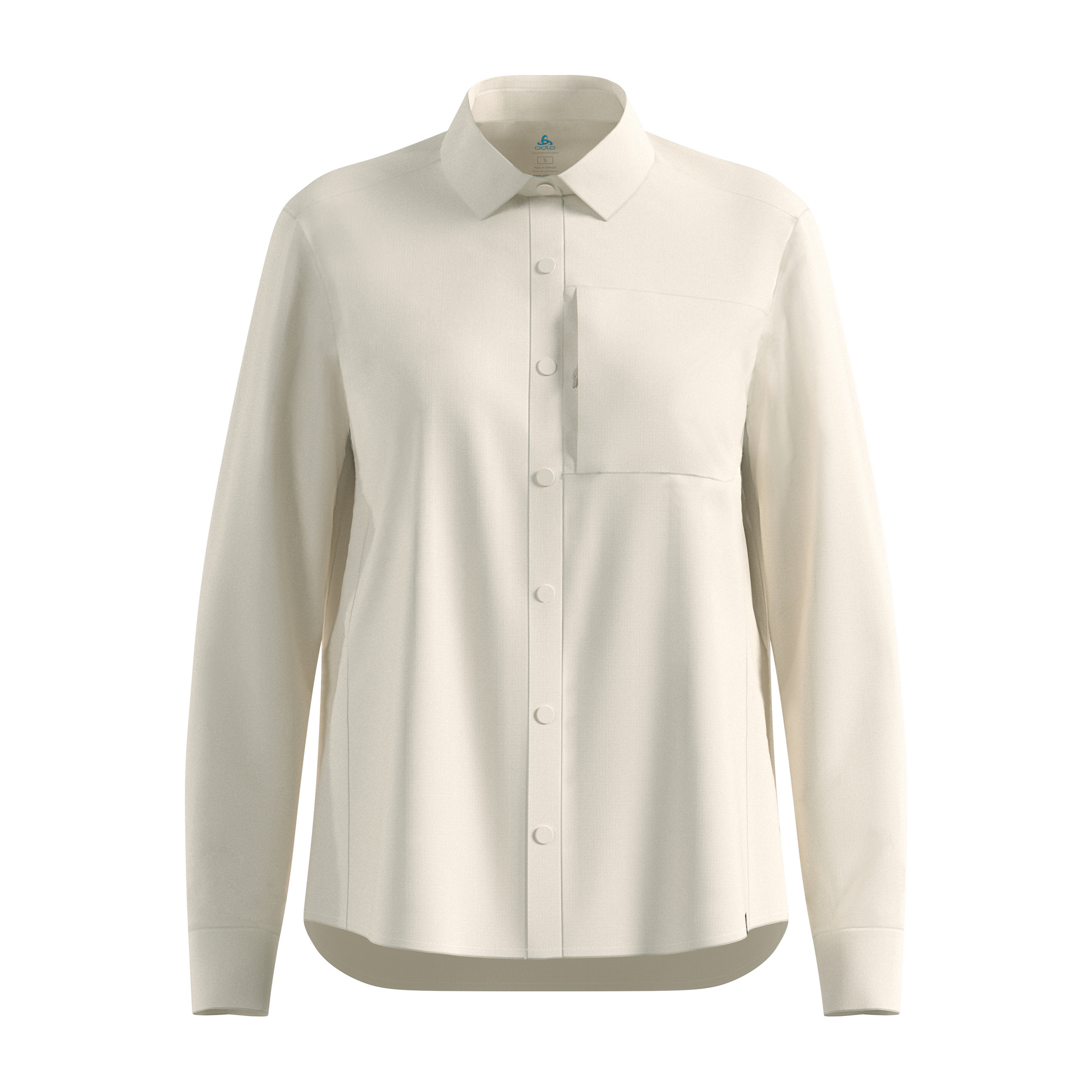 Odlo Essential Damen Blusen beige Größe L Trekking Atmungsaktiv