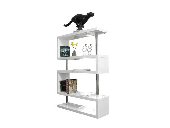 Livetastic Raumteiler, Weiß Hochglanz, Metall, 120x165x35 cm, stehend, Wohnzimmer, Raumteiler & Paravents, Raumteiler