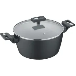 Berndes Kochtopf  b.clever , schwarz , Aluminium , Maße (cm): H: 11,8  Ø: 24