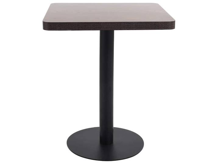 vidaXL Bistrotisch Dunkelbraun 60x60 cm MDF