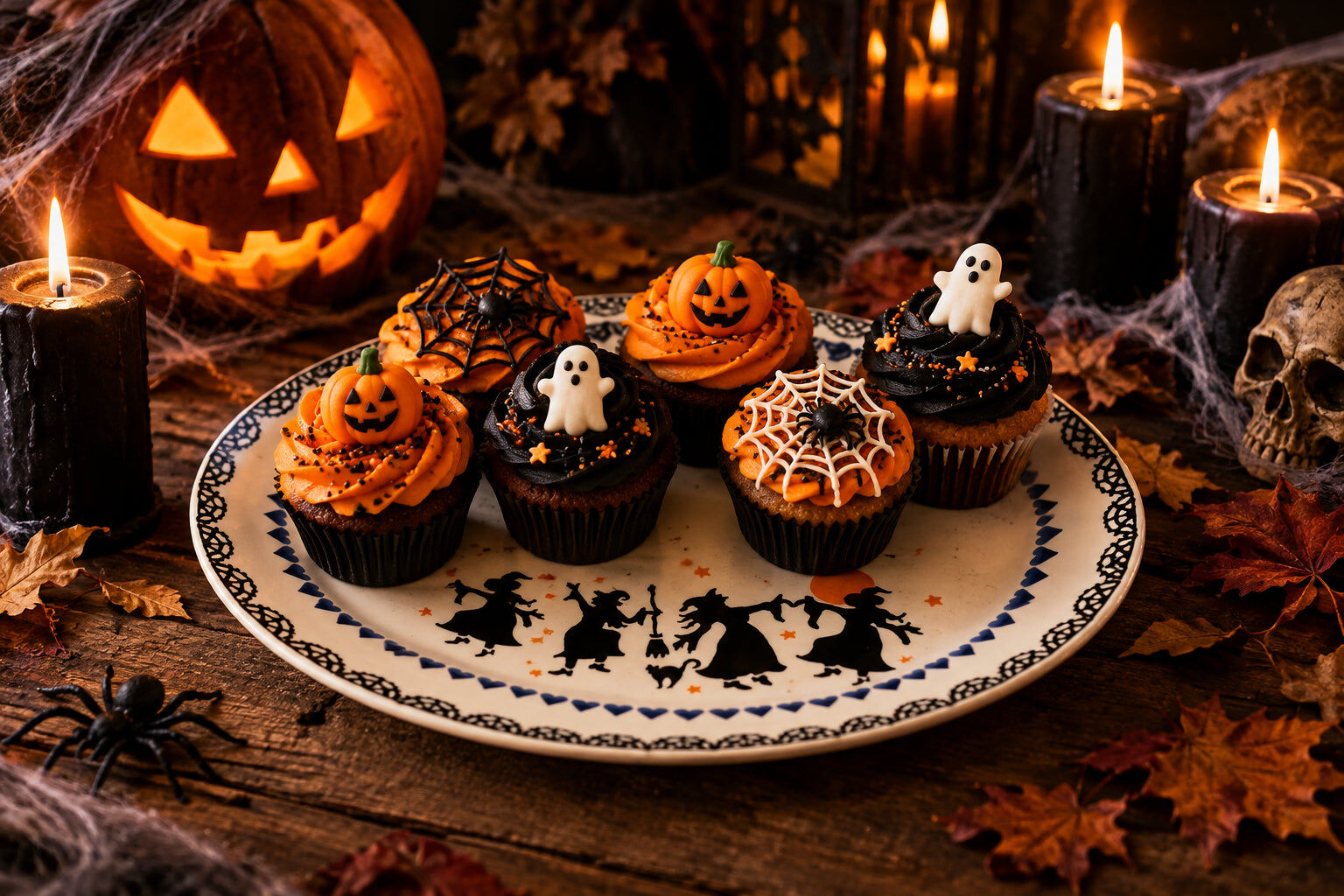 Emma Bridgewater Halloween Small Oval Platter - Dancing Witches