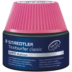 Staedtler, Ersatzpatronen + Tintenfass, Nachfüllstation Textsurfer (Pink, 4 Stk.)