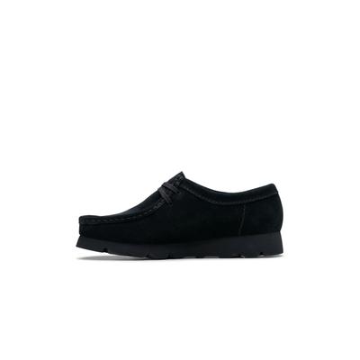 Schnürschuh CLARKS "Wallabee.GTX", Damen, Gr. 37, schwarz, Schuhe Schnürschuh, mit atmender Gore Tex-Membran