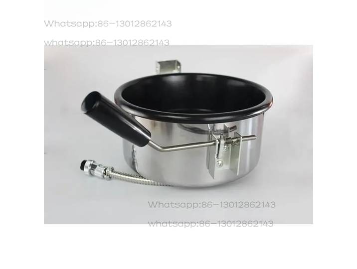 NOUVEAU 1 PIÈCE Machine à popcorn manuelle commerciale, double usage gaz-électrique pour la maison, petite machine à popcorn sphérique en forme de papillon