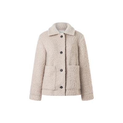 Strickjacke MAERZ MUENCHEN "Maerz Muenchen 182100 Strickjacke Damen Bekleidung", Damen, Gr. 42, beige, 51% Wolle, 49% Polyester, Strickjacken Strickjacke