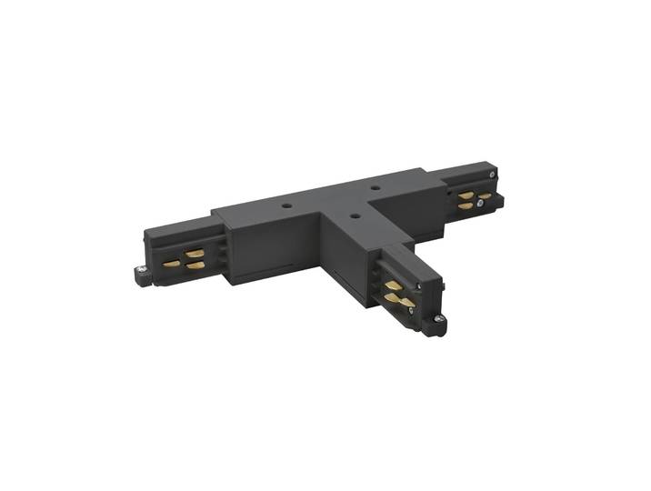 BRUMBERG T-Verbinder ONETRACK, schwarz, Schutzleiter rechts ONETRACK, schwarz