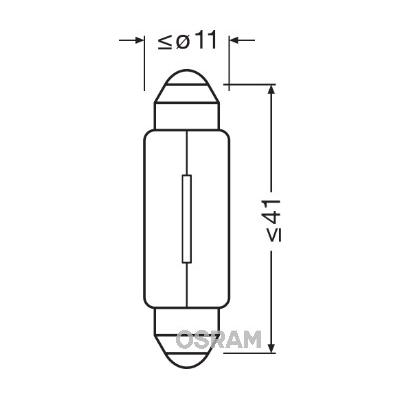 OSRAM Glühlampe, Türleuchte 6411