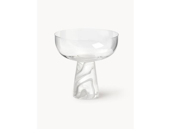 Mondgeblazen champagneglazen Nebia, 4-delig