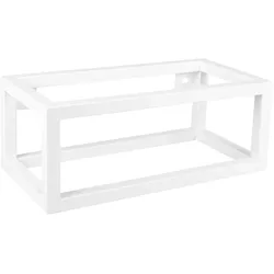 Differnz, Handtuchhalter + Handtuchhaken, handdoekrek – voor fontein 40 x 22 cm – powder coated steel – wit (38.215.23)