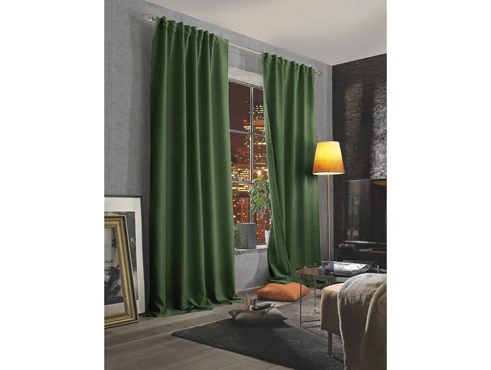 Rideau phonique 135 x 225cm Vert/Vert olive