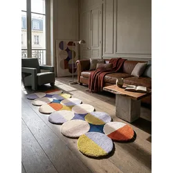 Läufer Wolle Bunt 80 x 230 cm - HALLEIN   Kadima Design