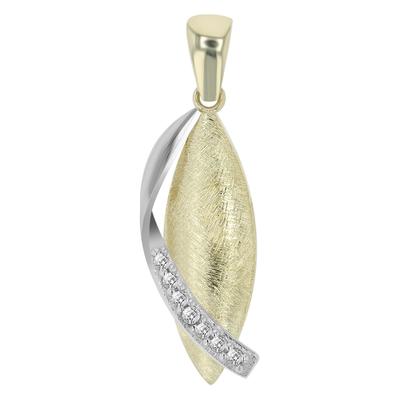 Kettenanhänger ADELIA´S "Anhänger aus 333 Gold mit Zirkonia", gold, Schmuckanhänger, Damen, Gelbgold 333, Kettenanhänger, Schöne Geschenkidee zum Valentinstag