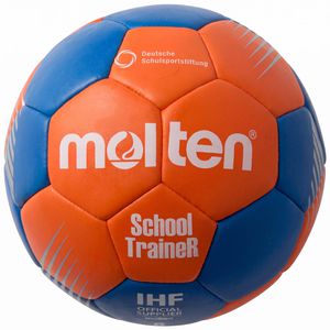 Molten Handball SchoolTraineR, H0F-ST, Größe 0, blau/orange, 280 Gramm, Trainingsball