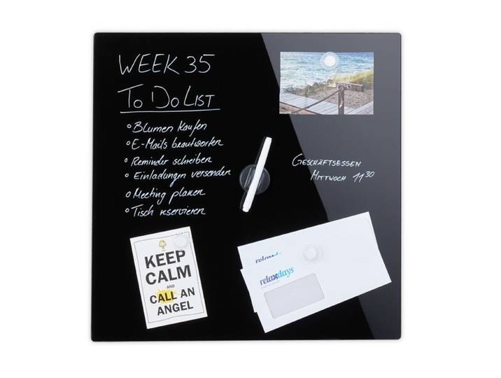 Relaxdays Magneetbord glas