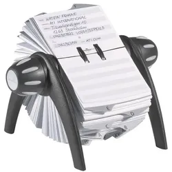 Durable Rollkartei »Telindex Flip« schwarz, 21.5x12x18.5 cm