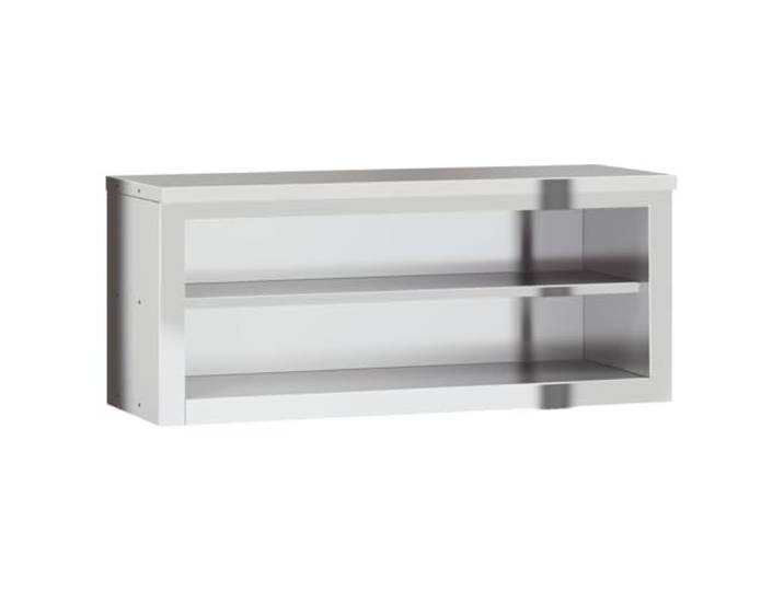 vidaXL Küchen-Wandschrank mit Ablage Edelstahl