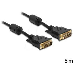 DELOCK 83192 - DVI Monitor Kabel DVI 24+1 Stecker, Single Link, 5 m
