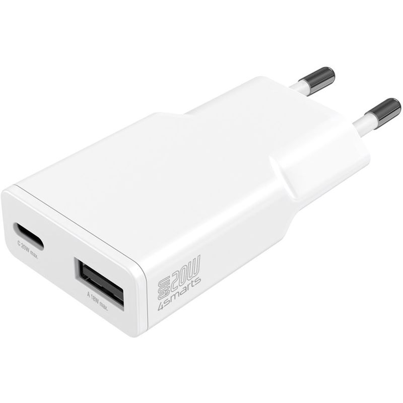 4SMARTS LADEGER. PDPLUG SLIM DUOS 20W GAN 1C+1A