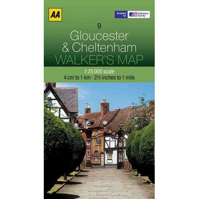 AA Publishing: Gloucester and Cheltenham, Karte von Aa Publishing, Automobil Association, 978-0-7495-7320-1