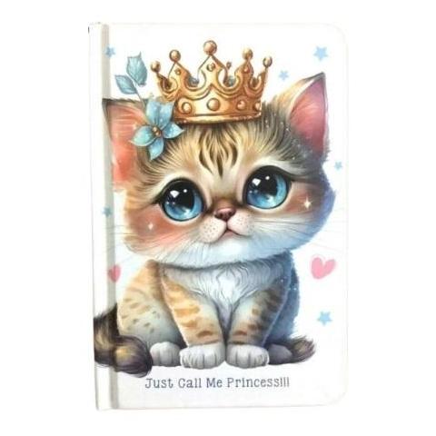 Teka Notizbuch 140x95/64K glatt Katze mit Krone FRISCH (64K, Weicher Einband) (47995453)
