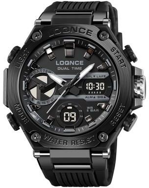 DynamicDeals Mens Sport Watches, Digital Double Time Chronograph Watch, LED Chrono Montre Homme Week Display color 6