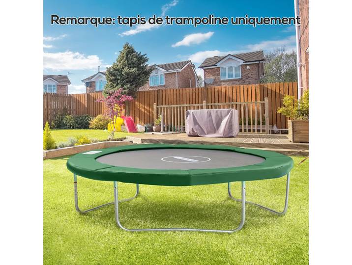 HOMCOM Coussin de protection pour trampoline de remplacement Ø 305 cm Coussin de sécurité de remplacement vert