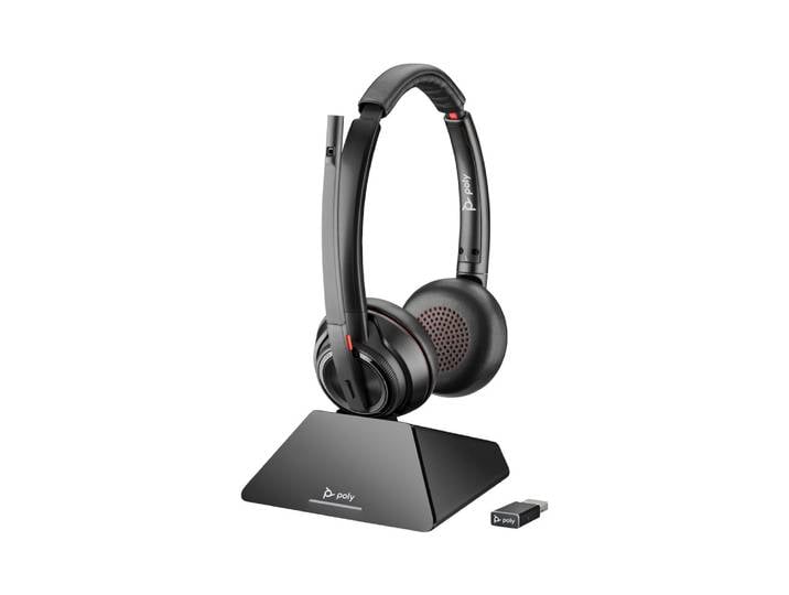HP Poly Micro-casque Poly Savi 8220 DECT UC USB-A 1880-1900 MHz certifié Microsoft Teams, Avec fil &sans fil, Bureau/Centre d'appels, 20 - 20000 Hz, 1
