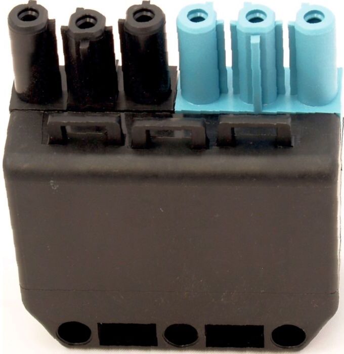 Wolf Buchse 6-polig, schwarz-blau 2744804 für BVG-Lambda 15-40