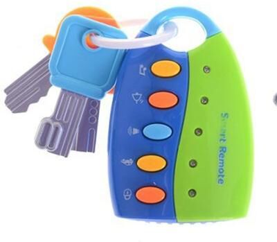JoyToys Musical Baby Car Key Toy With Lights And Sounds Interactive Pretend Play Educational Toy For Toddlers blue