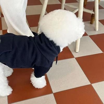 Uplifted Goods Winter Plush Hoodie For Dogs Warm Cozy Fashion Hoodie For Cold Weather black m