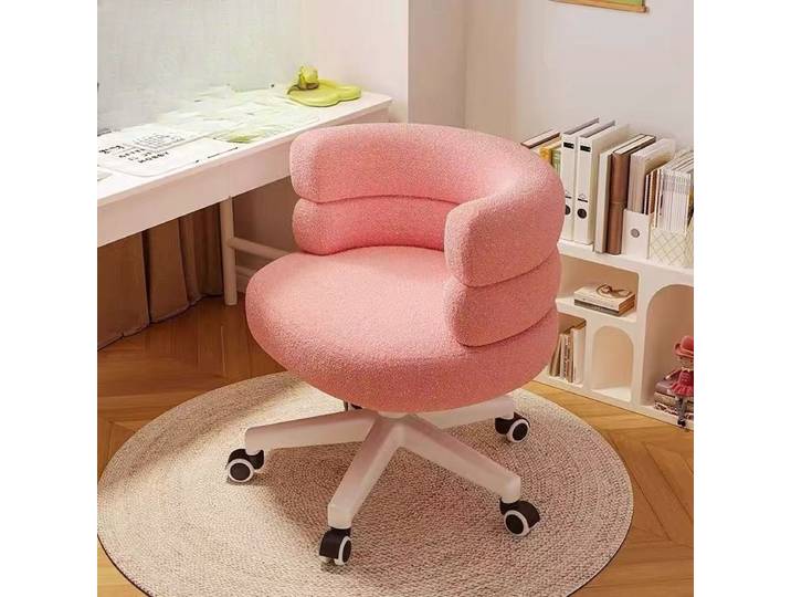 Chaise de salon de manucure de luxe légère, nouvelle chaise de maquillage, tabouret de coiffeuse à domicile avec dossier, chaise de chambre pour fille