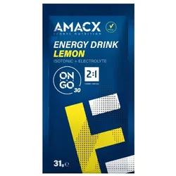 AMACX Getränkepulver Energy Drink On The Go Zitrone | 31g Beutel