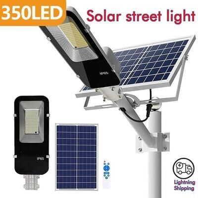 Uplifted Finds 200W Powerful Solar Street Light Outdoor Dusk To Dawn Waterproof Light 350 Led