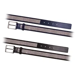 Fair Play Gürtel Splendor Leder schwarz mit Glitzer, hochwertige Qualität , Länge Gürtel: 80cm