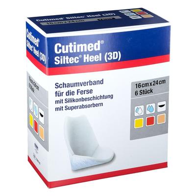 Cutimed Siltec Heel 3D 16x24 cm Kompressen 6 St