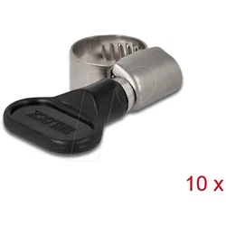 DELOCK 19403 - Schlauchschellen mit Flügelmutter, 8 - 12 mm, 10 Stück
