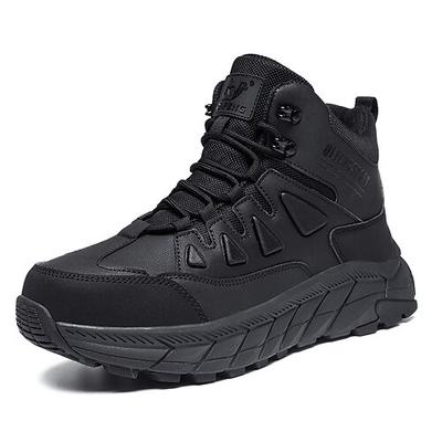 Herren-Wanderstiefel mit hoher Sohle und stoßdämpfender Sohle, atmungsaktive Outdoor-Trekkingschuhe zum Bergsteigen, für Wanderwege und Campingausflüge