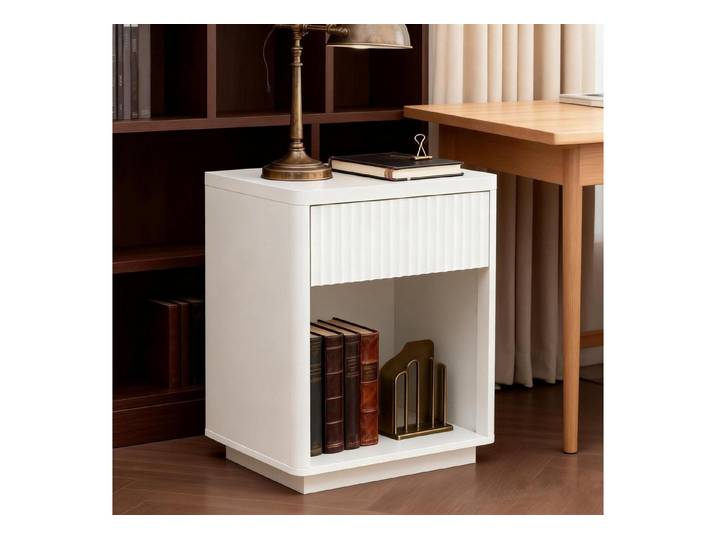 FELIXLEO Nachttisch Nachttisch mit Schublade Offen Regal Modern Nachttisch Tisch mit (1-St)