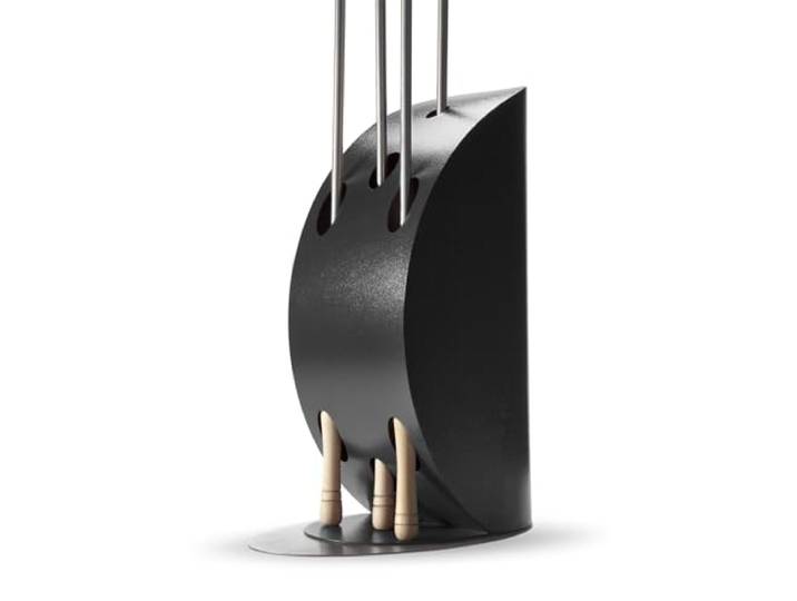 Alfa Forni Halter für Küchenutensilien der Marke Modell Pizza Peel Holder Silver Black