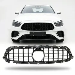 Kühlergrill passend für Mercedes-Benz E-Klasse W213 C238 2020-2023 Schwarz glänzend GT