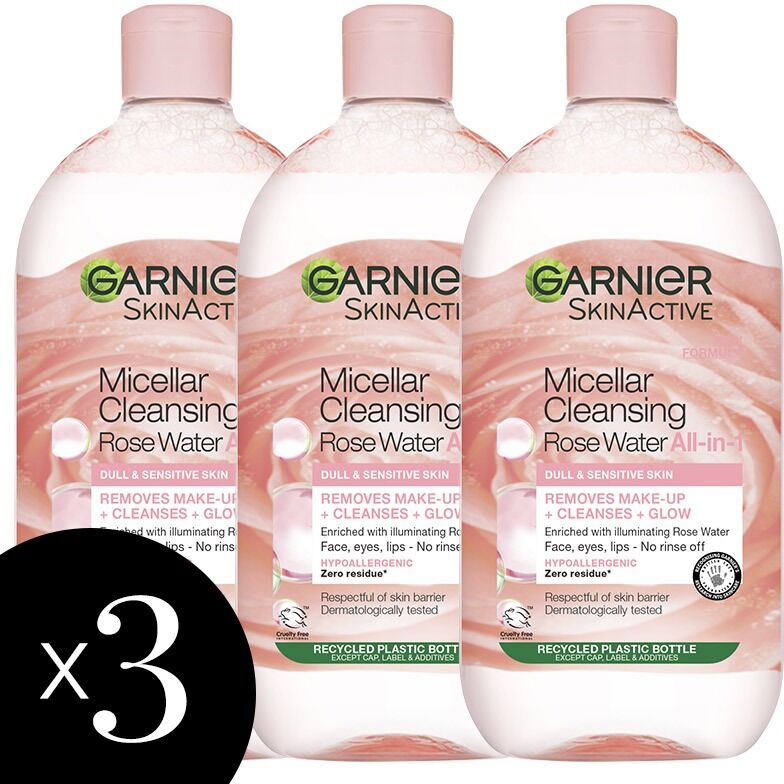 Garnier Micellar Rose Cleansing Water Triple