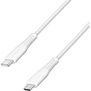 LogiLink USB-Kabel CU0244, USB 2.0, 2 m, Anschlusskabel, C Stecker / Micro B Stecker