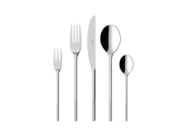 Villeroy & Boch Afina Besteckset, 30-teilig, Maße: ca. 44x29x6,5cm, spülmaschinenfest, Tafelbesteck aus hochglanzpoliertem Edelstahl