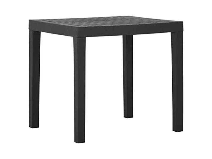 vidaXL Tuintafel 79x65x72 cm kunststof grijs