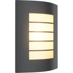 ledscom.de Wandleuchte ZYNO, für außen, IP44, anthrazit, inkl. E27 LED, Energieeffizienzklasse A, 848lm, warmweiß