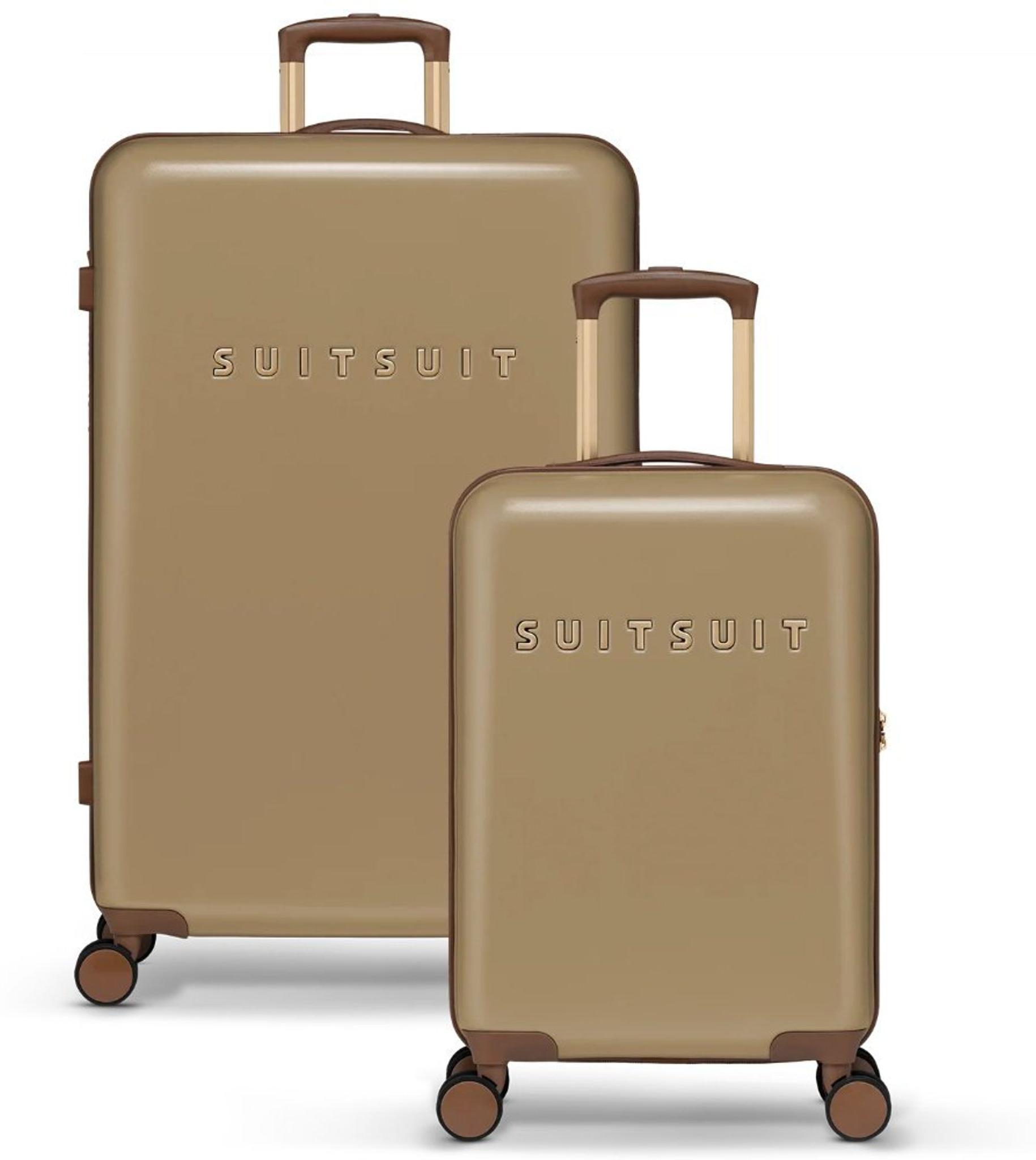 Sada Reisekoffer SUITSUIT Fab Seventies Cuban Sand, 2 Stück - braun