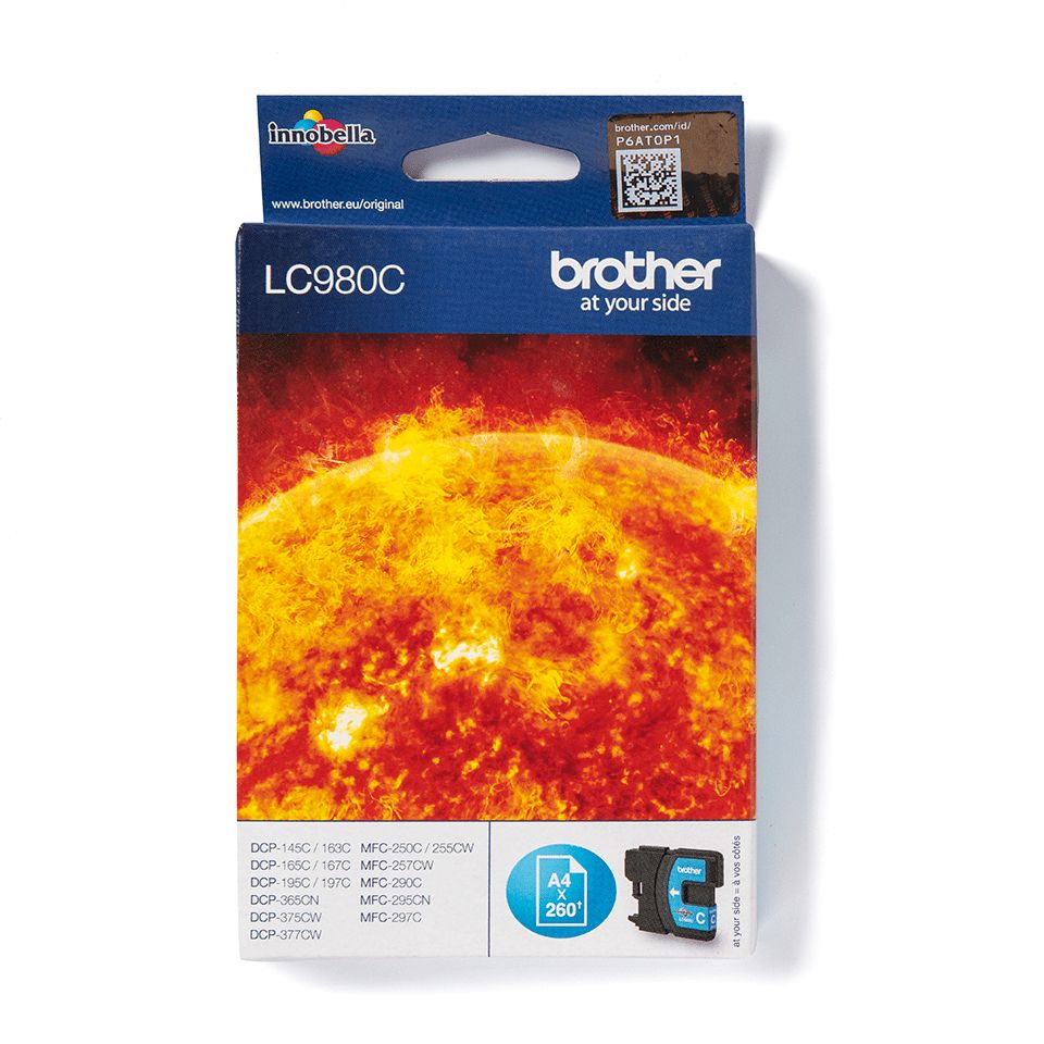 Brother originale Druckerpatronen Cyan LC-980C LC980C