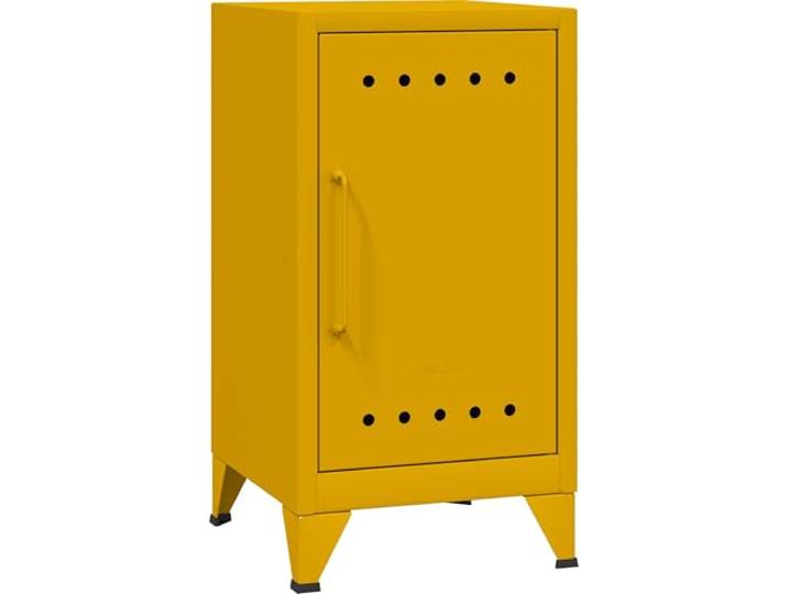 Bisley Fern Mini Ablageschrank aus Metall Beistellschrank im Retro-Instustrial Design in Sunflower
